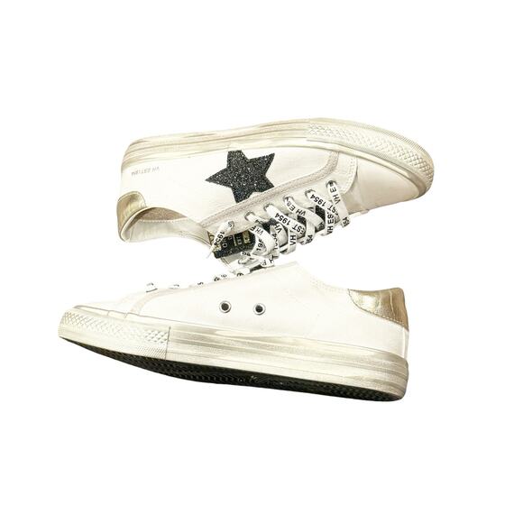 Vintage Havana Athletic Alive Sneaker Shoes Casual White Gold Size 8.5 NWB - Picture 6 of 12